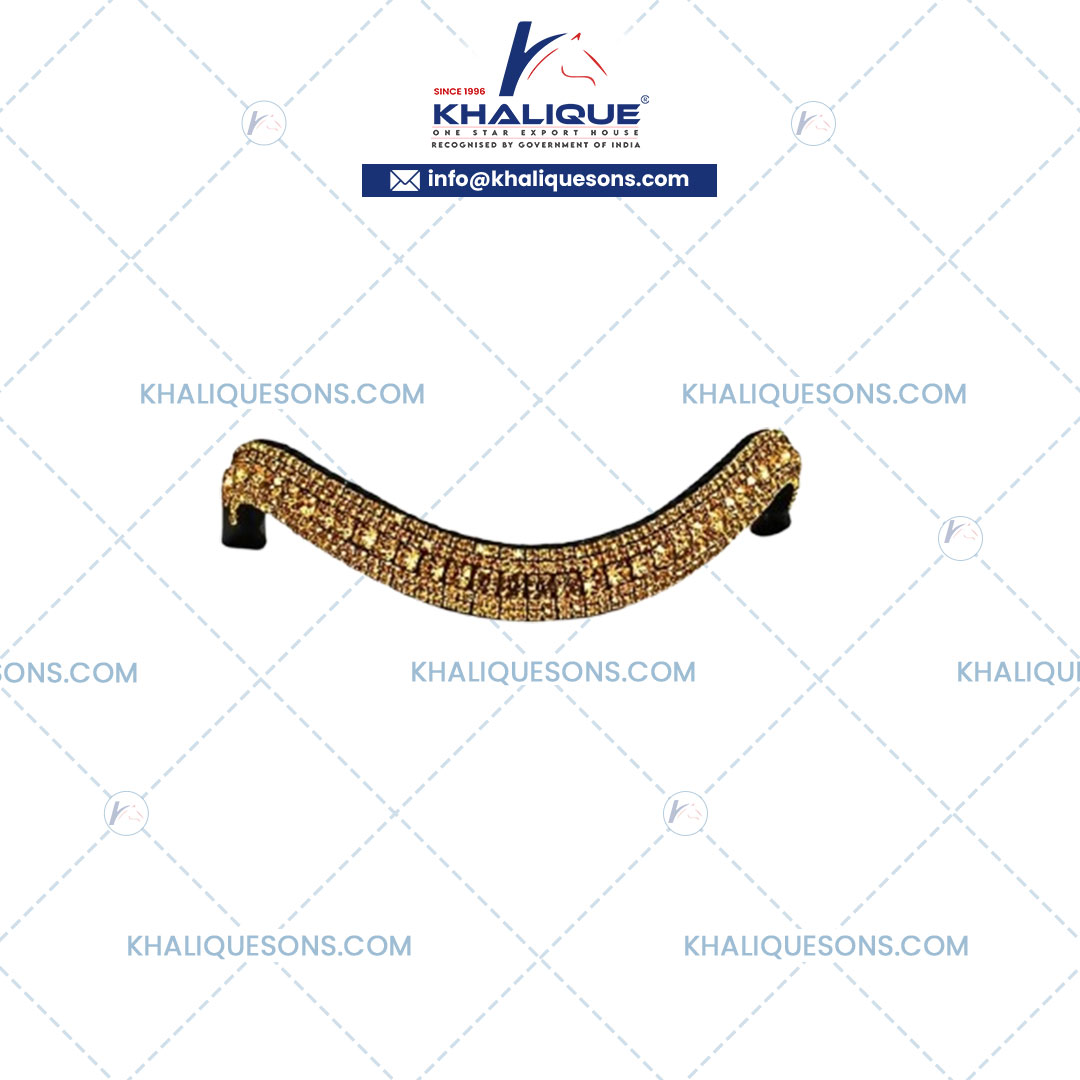 Horse Show leather Browbands with crystals Exporter In Korea