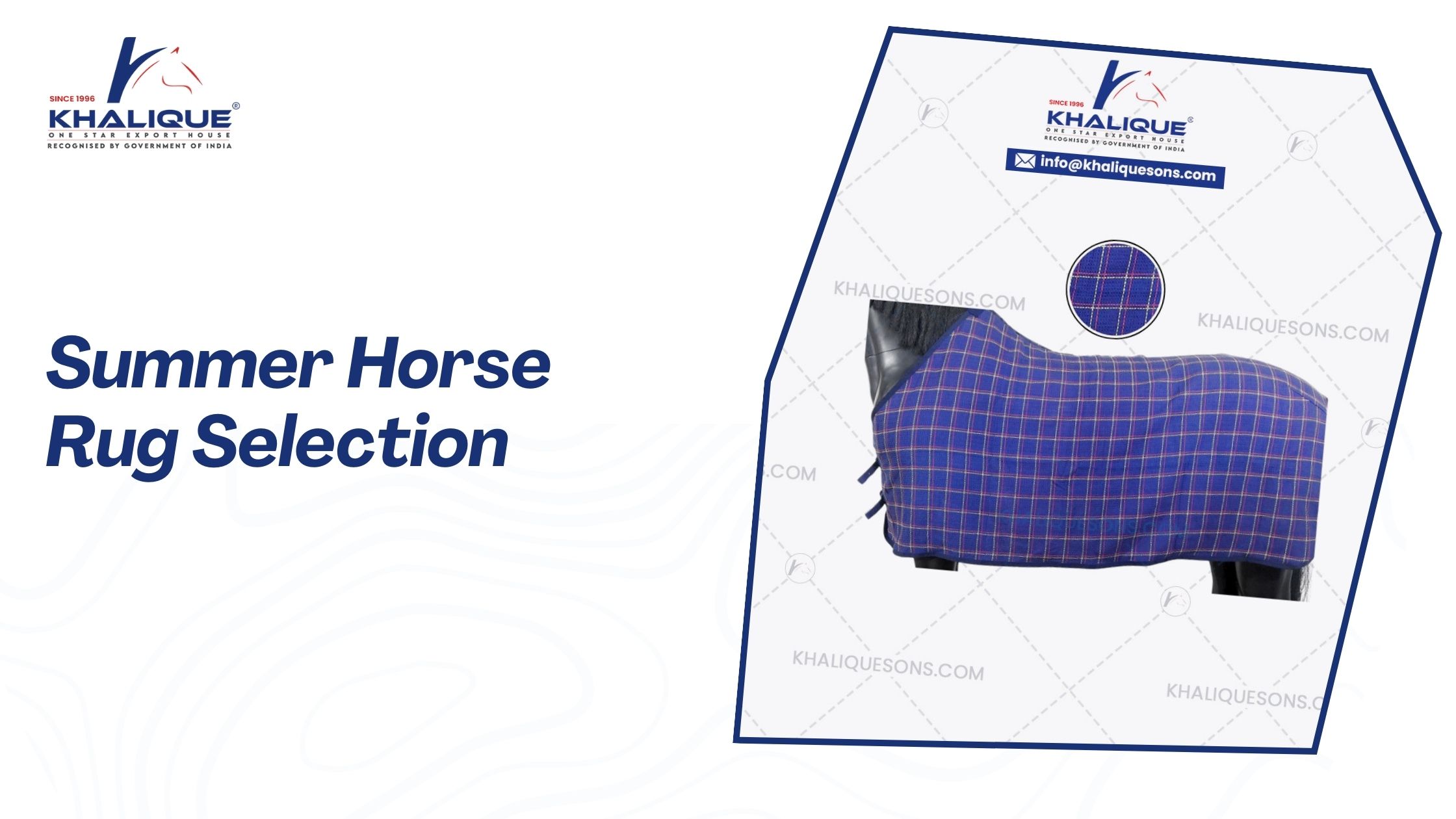 Summer Horse Rug Selection Guide by Khalique Sons International