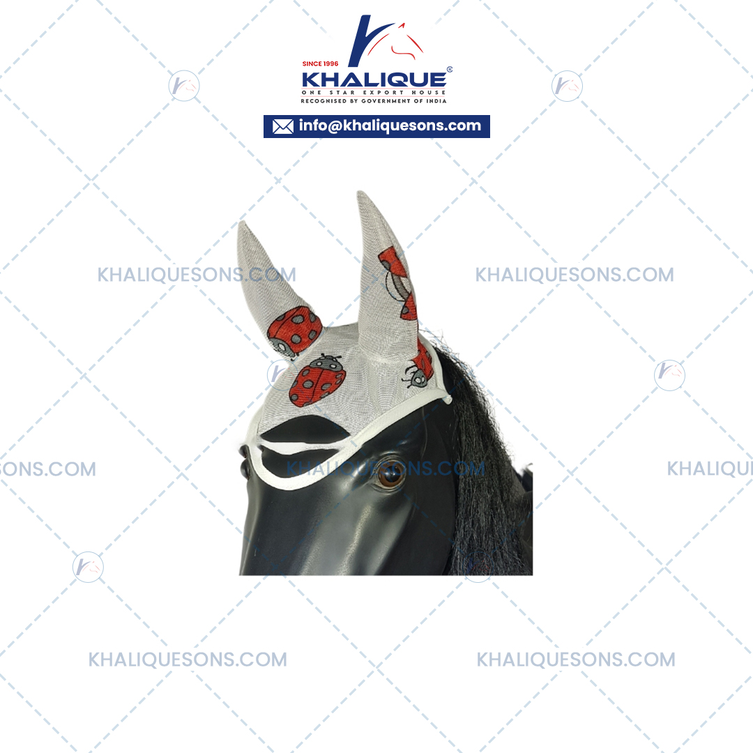 Horse Fly Mesh Ear Bonnet