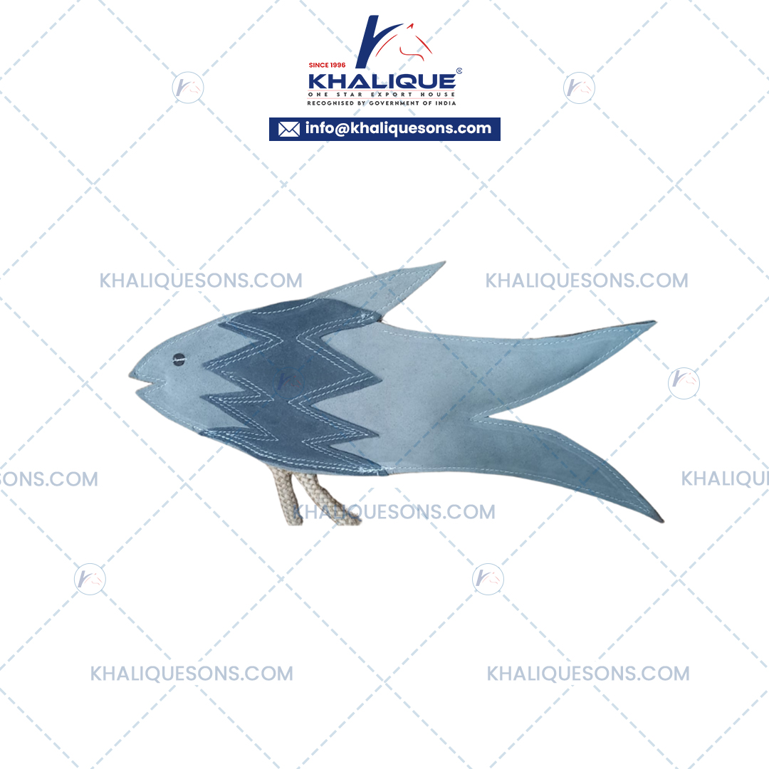 Suede Leather Fish Horse Toys