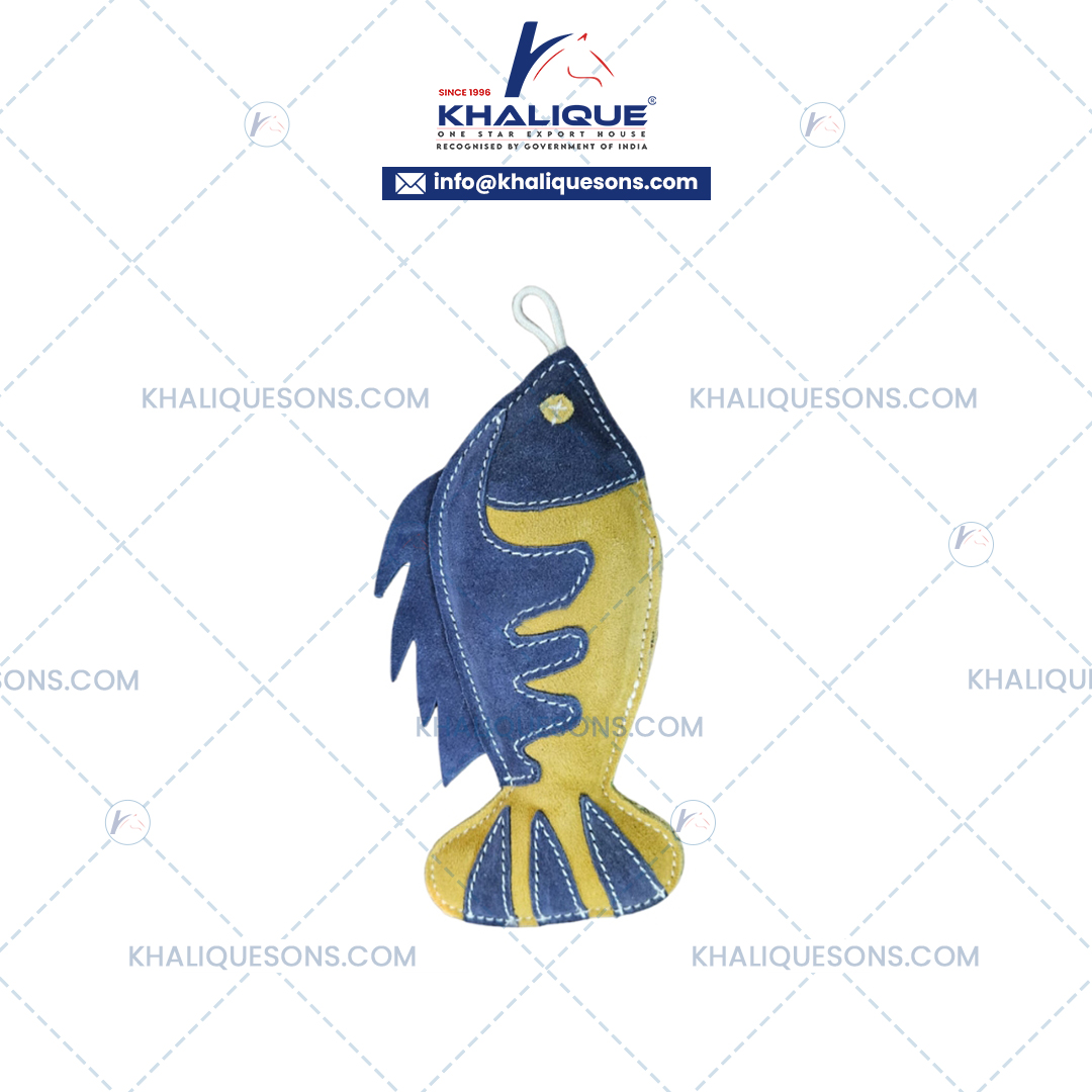 Horse Suede Leather Fish Toys
