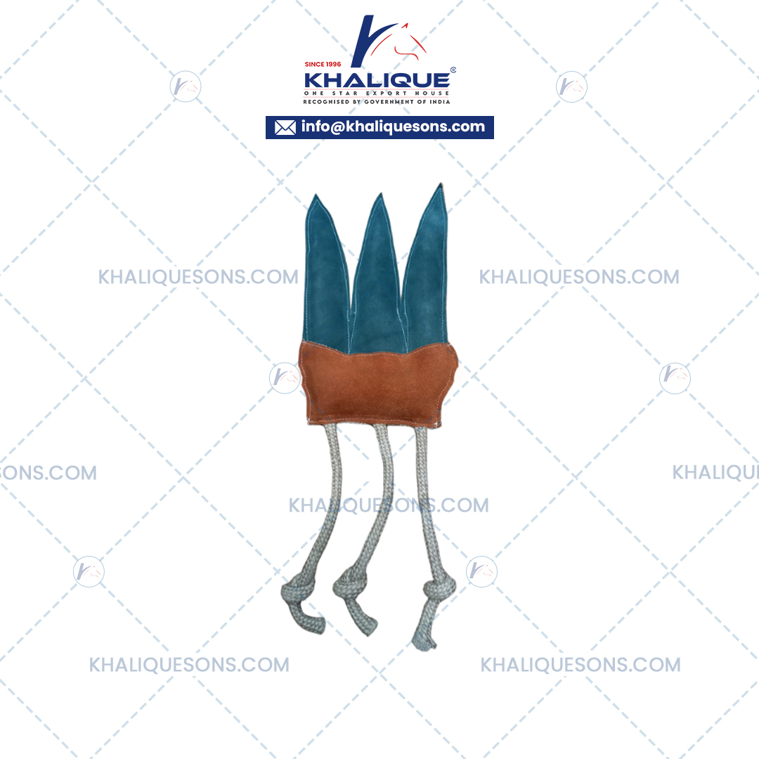 Horse Suede Leather Toy with Rope